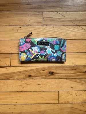 Bioworld Rick and Morty Space Portal Galaxy All-Over Print Zip Around Wallet