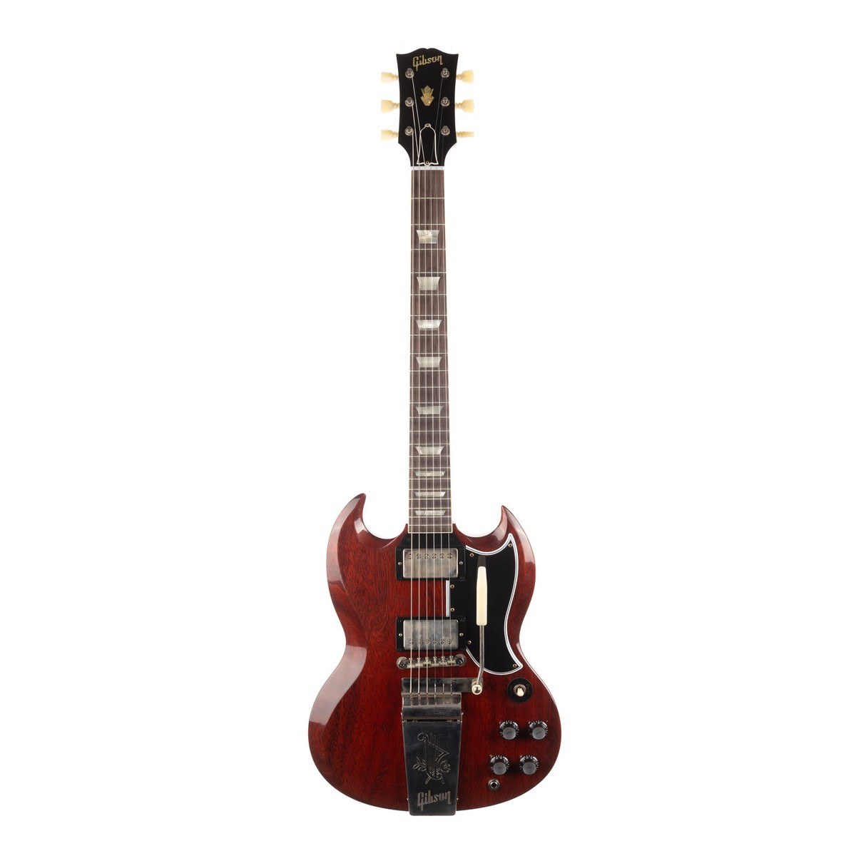 ギター Gibson SG Faded Worn Brown Used Gibson Custom 1964 SG Standard Reissue Maestro Ultra