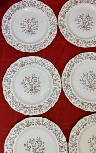 VINTAGE SPODE SHANGHAI R5321 BONE CHINA DINNER PLATES - Picture 8 of 24