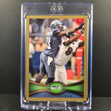 2012 Topps KAM CHANCELLOR Gold Rookie RC 929/2012 #157 Seahawks Legend LOB