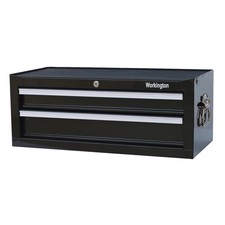 Workington Industrial 2 Drawers Portable Metal Intermediate Box, 26" Middle T...
