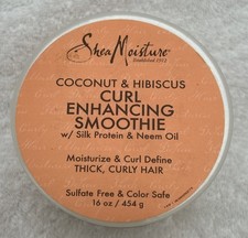 Shea Moisture Curl Enhancing Smoothie Coconut Hibiscus Silk Protein/Neem oil 16o