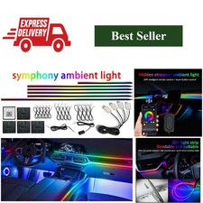 Rgb Car Interior Ambient Lights Led Strip 18-in-1 App Control 64 Colors