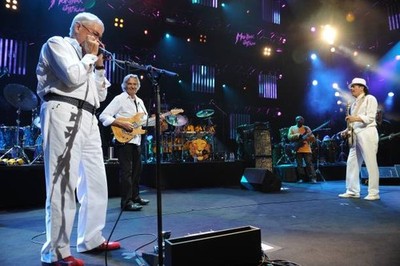 Claude Nobs Carlos Santana and John McLaughlin live at the Montreu- Old Photo 5