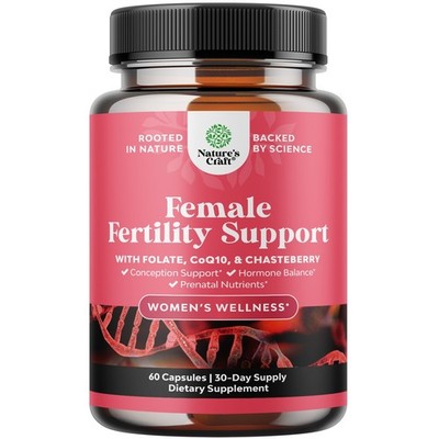 Fertility Supplement for Women with Prenatal Multivitamins Choline Inositol 60ct