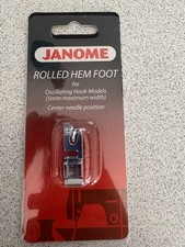 JANOME Sewing HEMMER ROLLED HEM FOOT Cat A 200128001/202044008 Genuine Part
