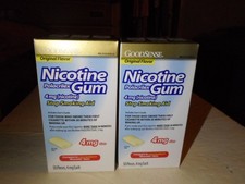 2x GoodSense Nicotine Gum 4MG 50ct./each  100 Total, Original Flavor Exp. 01/27