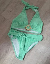 TikTok Shop Women’s 2 Piece Swimwear Bikini Set Holiday Beach Mint Size XL