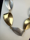 Marjorie Baer SF Hand Hammered Ribbon Link Necklace Statement — photo 3