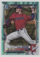 2021 Bowman Draft Chrome Aqua Lava Refractor 37/199 Ryan Webb #BDC-57 6a7