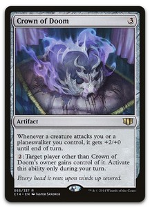 Crown of Doom - Commander 2014 - #055/337 - Rare - Artifact