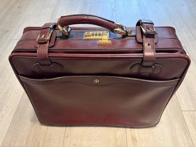 Gold Pfeil German Leather Briefcase