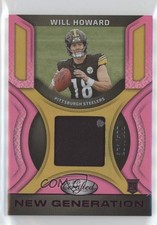2025 Certified New Generation Jerseys Mirror Pink /299 Will Howard #NGJ-WHD 18rb