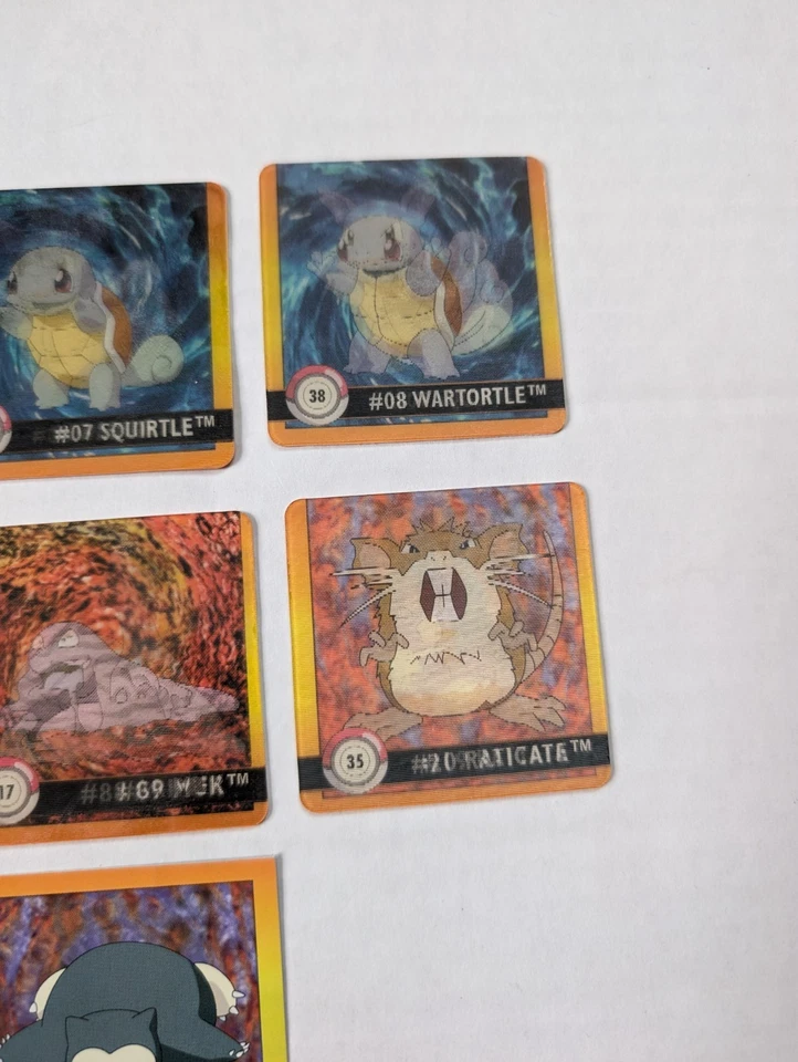 Vintage Pokemon Artbox Cards & Stickers Lot Lenticular Premier Edition Flipz - Image 4 of 4