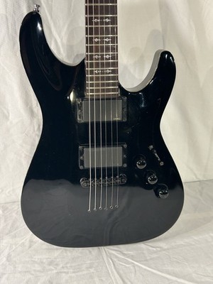 Schecter Hellraiser C-1 Electric Guitar Black EMG pickups preowned 
