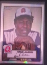 2021 Topps Chrome Platinum Anniversary - Hank Aaron #678 Prism Refractor