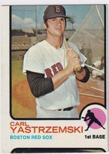 1973 Topps Set-Break #245 Carl Yastrzemski ~ EX miscut
