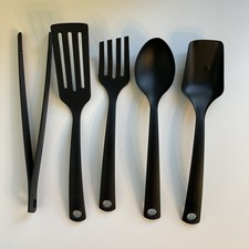 IKEA 5Pc Nylon Kitchen Utensil Set Black Spoo...