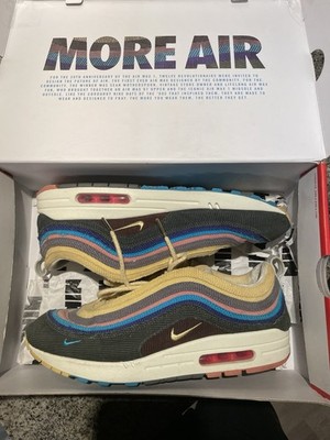 Nike Air Max 1/97 Sean Wotherspoon Sneakers Size 10.5 AJ4219-400