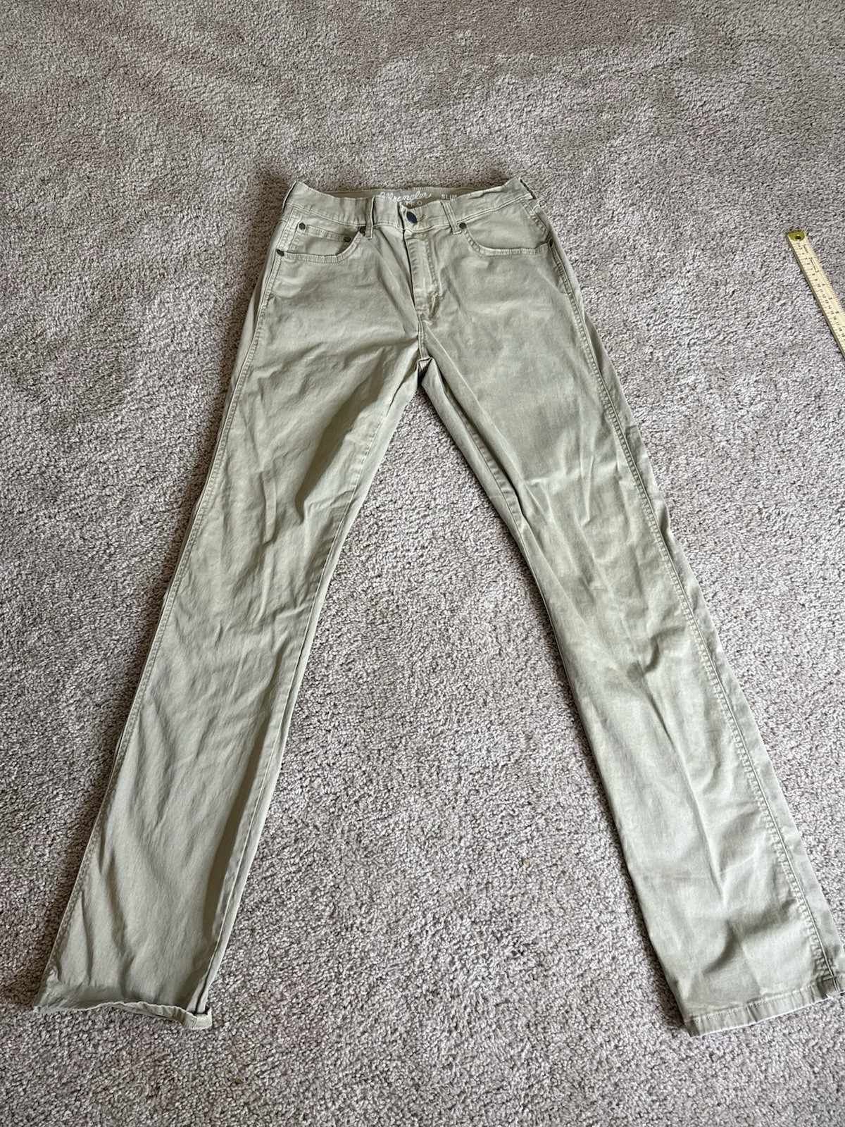 Retro Tan Wrangler Mens Pants 30x36 Vintage Style