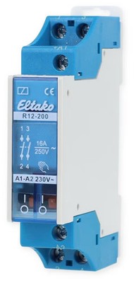 Eltako R12-200-230V Elektromechanische Schaltrelais, 2 Schließer, 16A, 230V (222