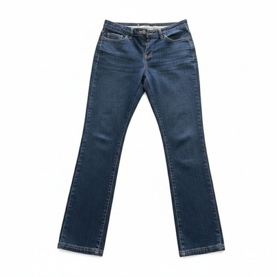 Boden WC083 Women's Straight Leg Dark Blue Jeans Pants Size 6R Casual Everyday