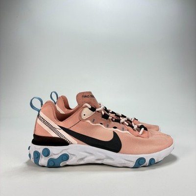 Nike React Element 55 Coral Stardust Casual Sneakers BQ2728-602 Women s Size 6