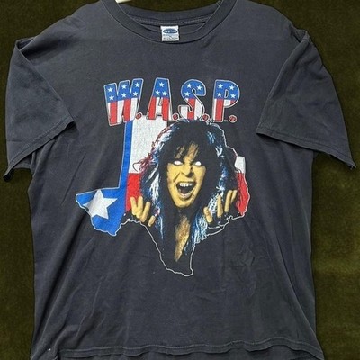Vtg 1980s W.A.S.P. Blind In Texas World Domination Tour Tee - Modern XL