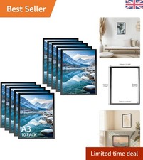 Image of Versatile 10Pcs A3 Magnetic Frames - Self-Adhesive Black for Quick Displays
