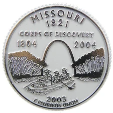 Missouri State Quarter Magnet by Classic Magnets