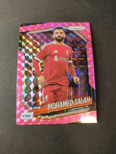 Panini Prizm 2025-26 Fifa Mohamed Salah Pink Mosaic Sp Liverpool