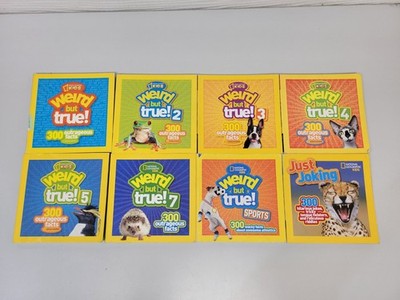Lot of 8 National Geographic Kids Weird But True & Just Joking Paperback Books