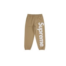 In-Hand Supreme Satin Applique Sweatpant Light Tan FW25 Size: Extra Large