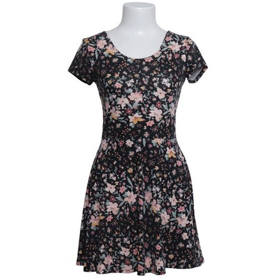 Clockhouse, Kleid, Größe: M, Schwarz/Mehrfarbig, Blumen, Damen #yxS