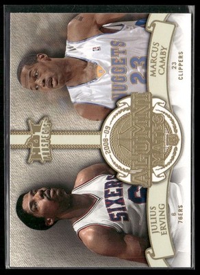 2008-09 Fleer Hot Prospects #AM-17 Julius Erving / Marcus Camby Alumni Mates