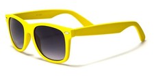 Classic Style Yellow Frame Gradient Lens Unisex Sunglasses UV400 Sun Protection