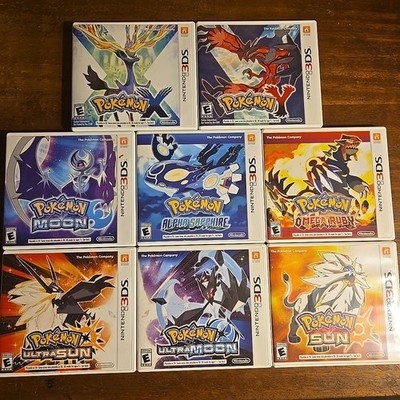 Pokemon Ultra Moon, Ultra Sun, X, Y, Alpha, Omega Ruby- Cases