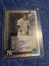 2025 Topps Chrome LogoFractor Ben Rice Rookie Auto RC #RA-BR New York Yankees