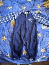 12-month Dallas Cowboy NFL kid long sleeves Pajamas, One Piece. Great Shape