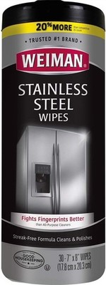 Weiman 12 oz. Stainless Steel Cleaner Wipes 30 ct