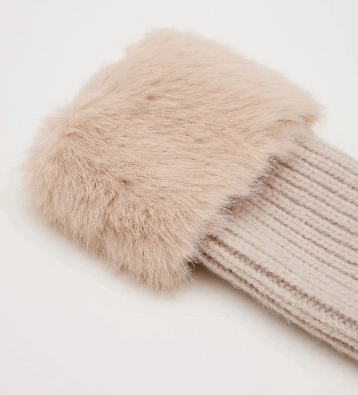 Guantes calentadores de manos Intrend by Max Mara Talla: OS Otoño/Invierno Beige Foto 3 de 4