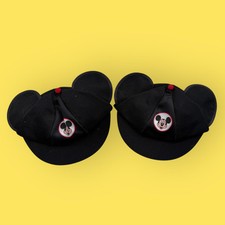 VTG Disney Mickey Mouse Floppy Ears Snapback Hat Cap USA Child Lot of 2