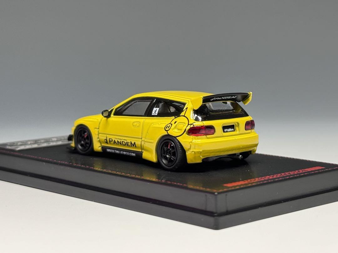 Ig 1/64 Pandem Civic Eg6 Yellow 1416 | eBay