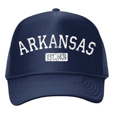 State of Arkansas AR Est. 1836 Trucker Form-Mesh Back Hat