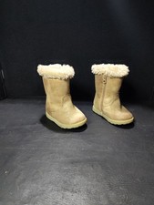 Cat  Jack Toddler Girl Gold Shearling Winter Boots