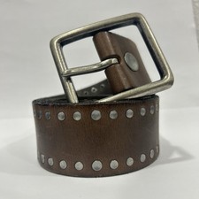 Banana Republic Brown Studded Genuine Leather Belt Women's Size S Casual Belt