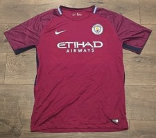 Manchester City 2017/2018 Away Football Shirt Soccer Jersey Camiseta NIKE SANE