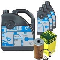 MANN-FILTER ÖLfilter 8L MotoröL 5W-40 Mb 229.5 FüR Mercedes-Benz Sl 500