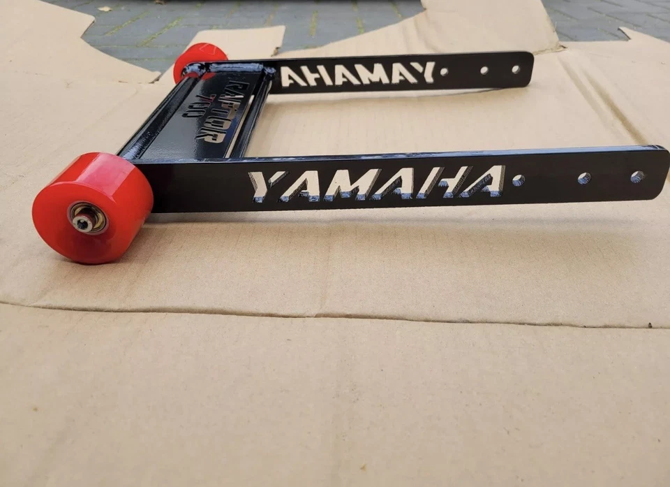 Grab bar twin roller wheelie bar quad bike Yamaha RAPTOR 700 with wheels - Image 2 of 2