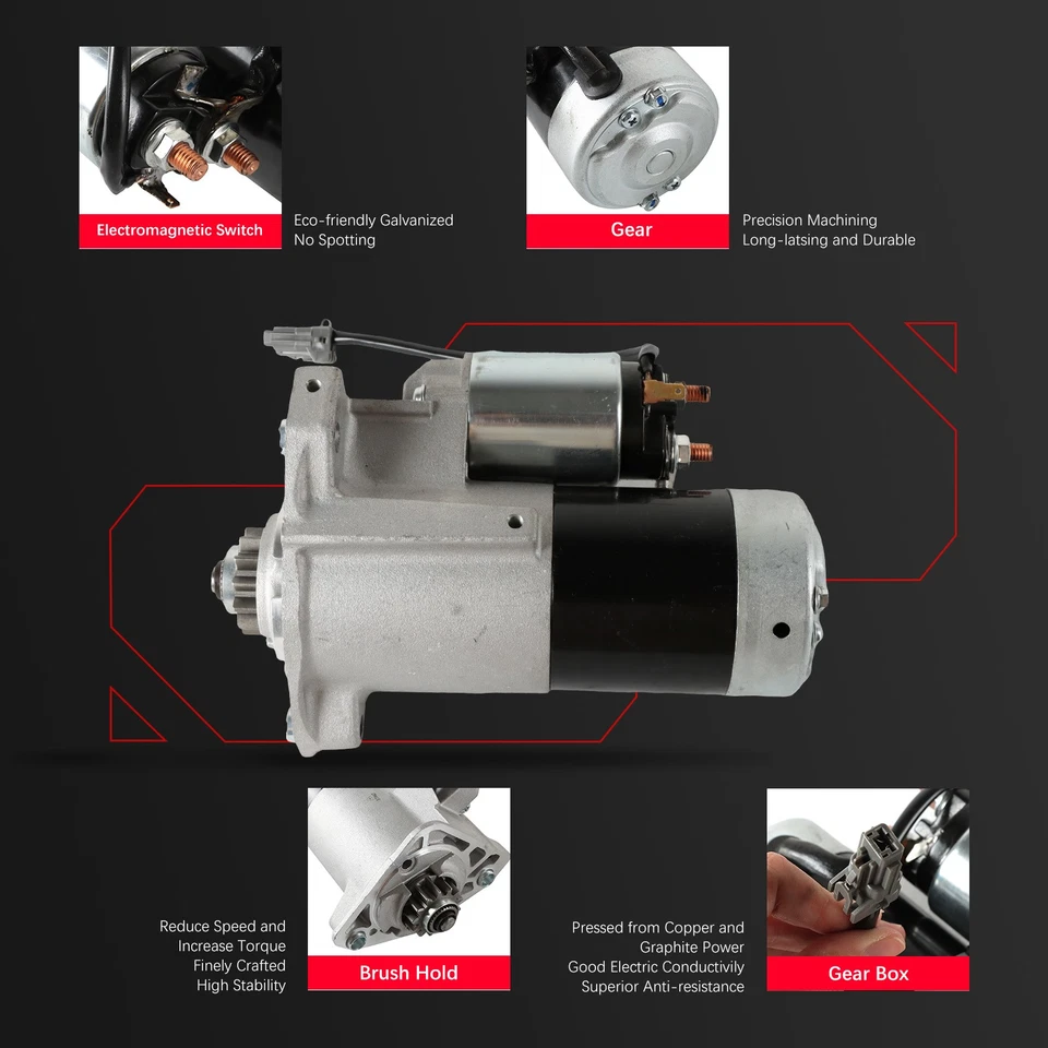 Стартер 17942 для Nissan Frontier 05-12 Pathfinder 05-15 Xterra 4,0 л 2005-2019 годов выпуска - Изображение 4 из 4